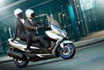Suzuki's Burgman 400 ABS scooter. Media provided by Suzuki. Suzuki's Burgman 400 ABS scooter. Media provided by Suzuki.