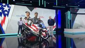 A view of the new Trackhouse Racing motorcycle team for MotoGP efforts in 2024. A view of the new Trackhouse Racing motorcycle team for MotoGP efforts in 2024.