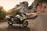 2023 BMW R 1250 RT Triple Black Tourer on European road
