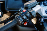Detail shot of 2023 BMW R 1250 RT Triple Black Tourer