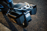 Detail shot of 2023 BMW R 1250 RT Triple Black Tourer