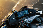 Detail shot of 2023 BMW R 1250 RT Triple Black Tourer