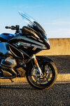Detail shot of 2023 BMW R 1250 RT Triple Black Tourer