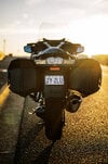 Detail shot of 2023 BMW R 1250 RT Triple Black Tourer