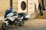 2023 BMW R 1250 RT Triple Black Tourer and rider