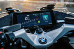 Detail shot of 2023 BMW R 1250 RT Triple Black Tourer