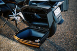 Detail shot of 2023 BMW R 1250 RT Triple Black Tourer