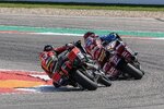 Two motorcyclist racing each other. Two motorcyclist racing each other.