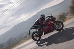 A rider on a motorcycle. A rider on a motorcycle.