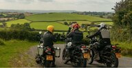 A view of British motorbikes enjoying the UK countryside A view of British motorbikes enjoying the UK countryside