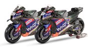 Aprilia's RNF team, sporting new livery for 2023's MotoGP efforts. Media sourced from RNF Racing. Aprilia's RNF team, sporting new livery for 2023's MotoGP efforts. Media sourced from RNF Racing.