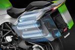 Kawasaki's hydrogen concept motorcycle, previously mistaken to be christened HySE. Media sourced from Roadracing World. Kawasaki's hydrogen concept motorcycle, previously mistaken to be christened HySE. Media sourced from Roadracing World.