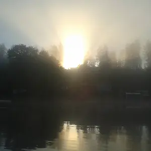 foggy morning Fishing in eastern Washington